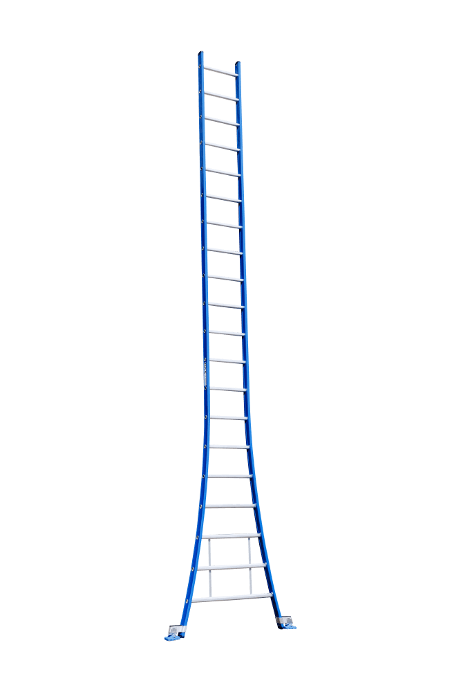 DAS Atlas Enkele Uitgebogen Ladder - 1x20 Sporten