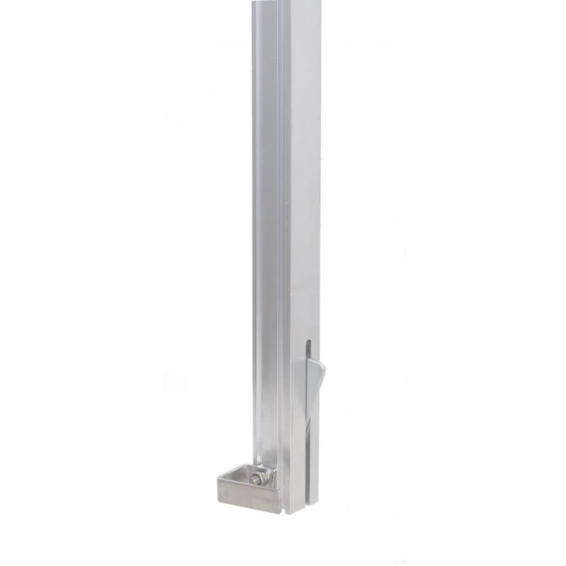 Kratos Aluminium Onderste Rail (bodemrail) (length 3 Meter.)