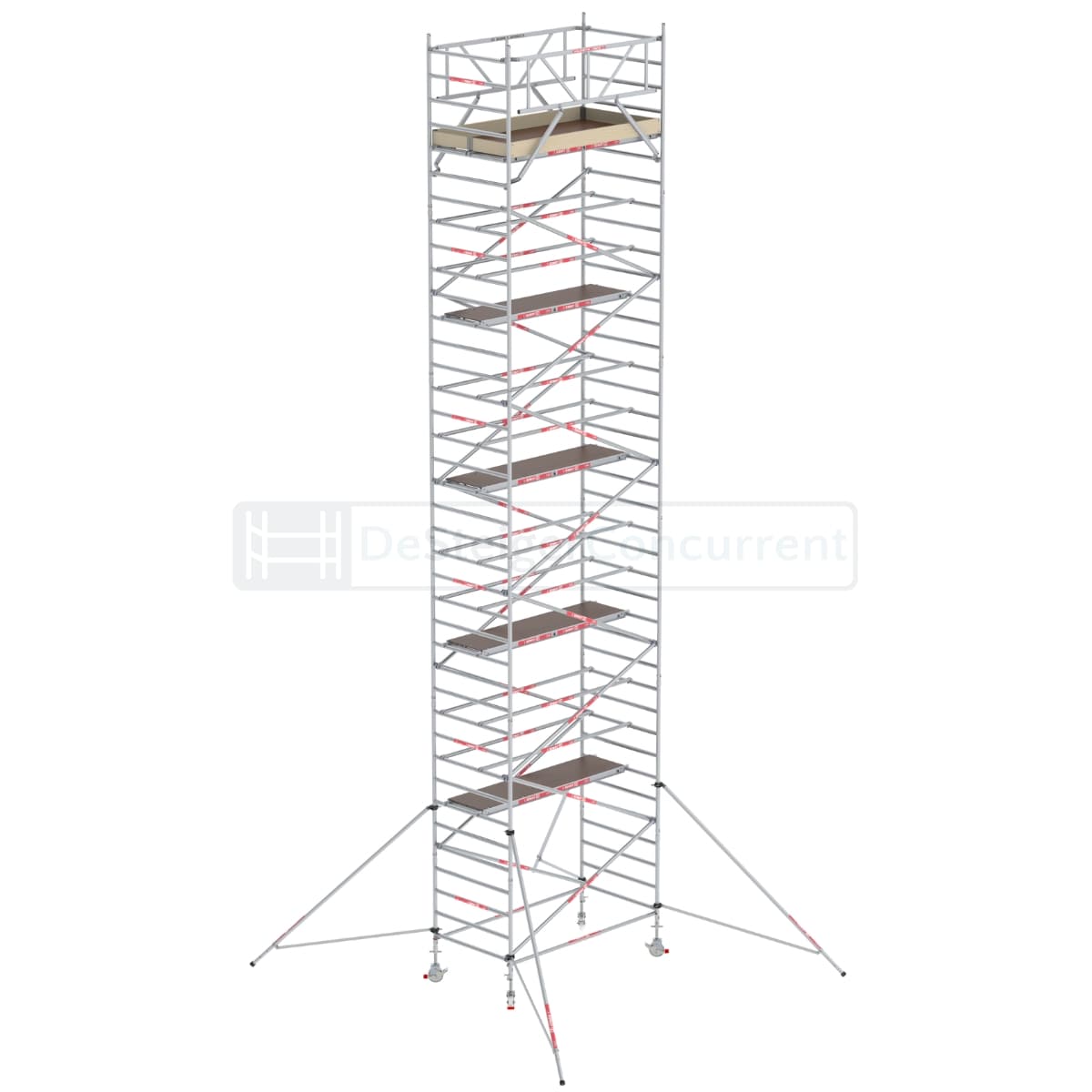 Altrex Rolsteiger RS TOWER 32 Schoren - L250xB135cm - 12.20m werkhoogte