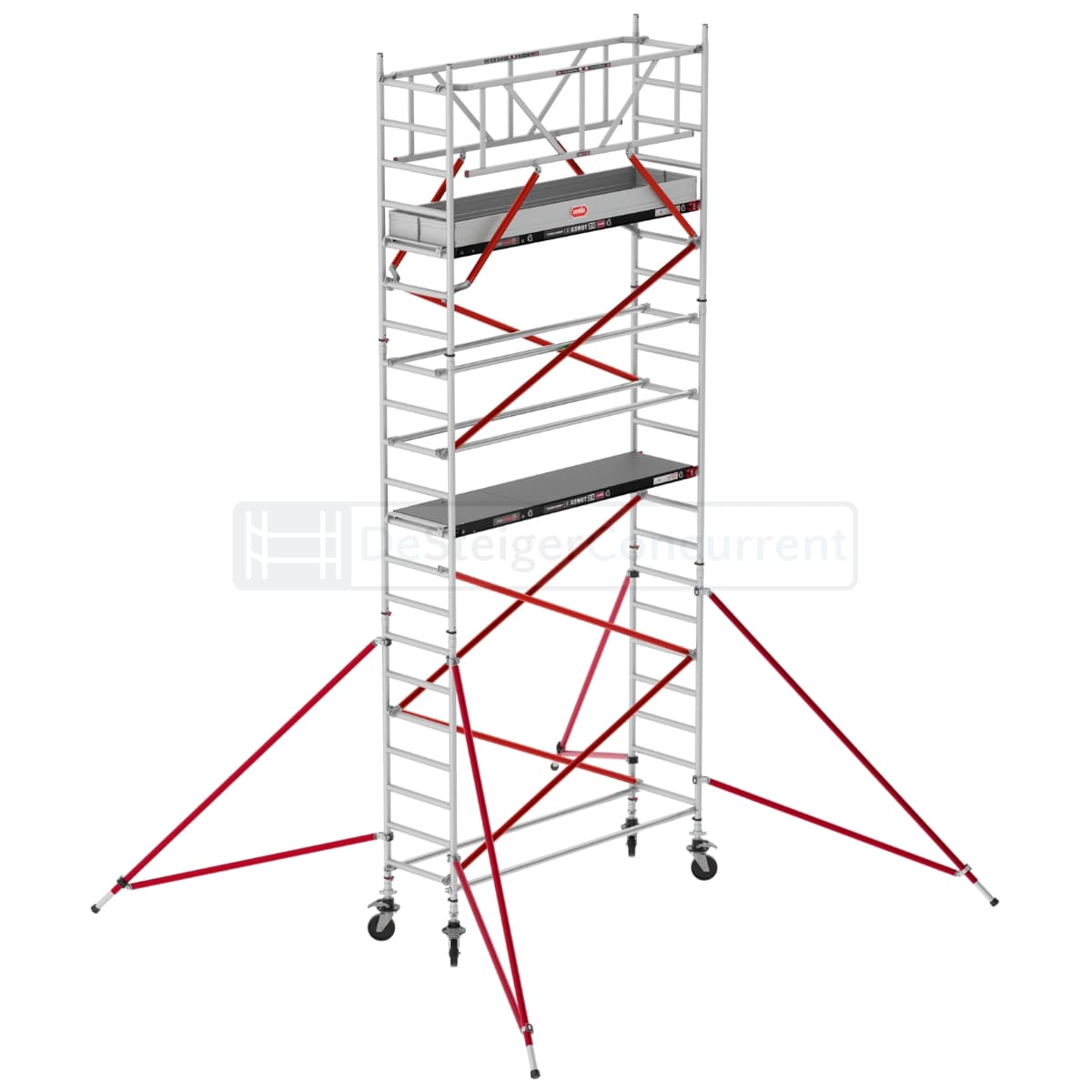 Altrex Rolsteiger RS TOWER 51 Schoren - L190xB75cm - 7.20m werkhoogte